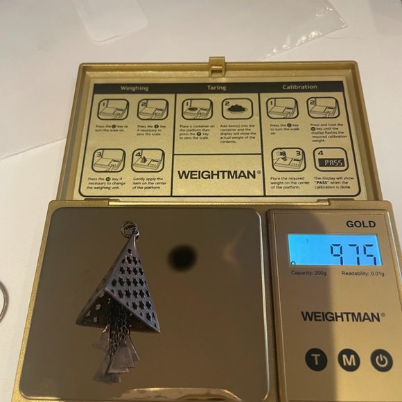 Vintage Sterling Moroccan Star Pendant - Picture 2 of 3